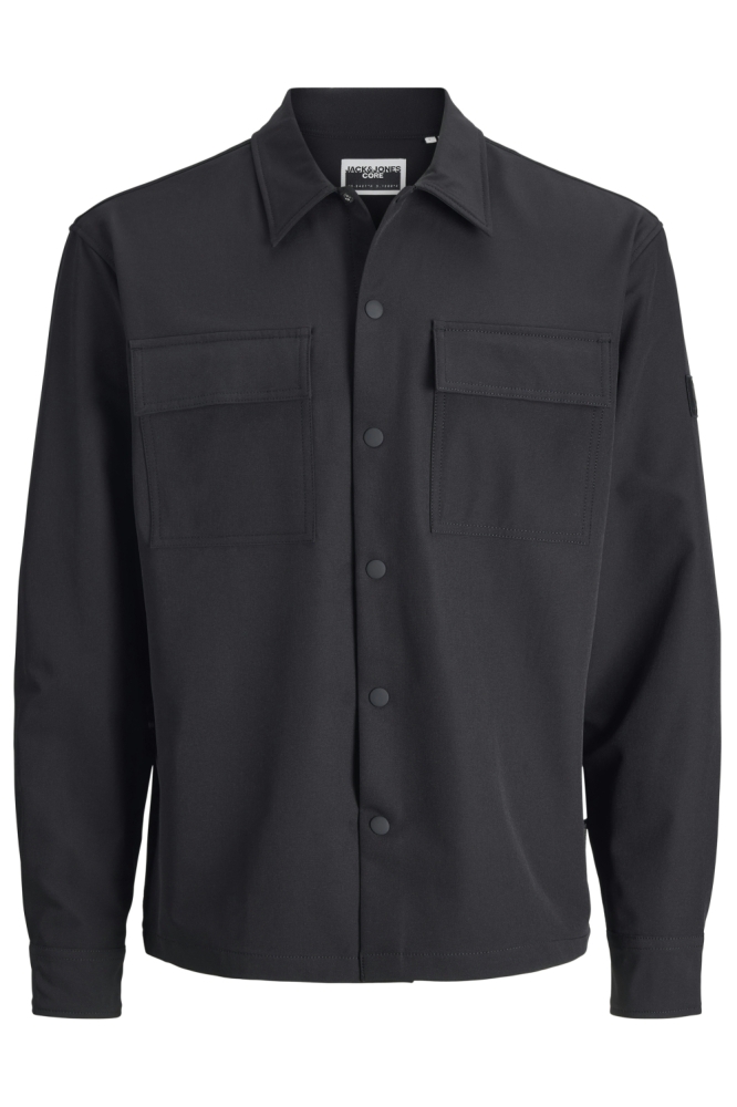Jack & Jones zwarte heren overhemd | Vooraanzicht