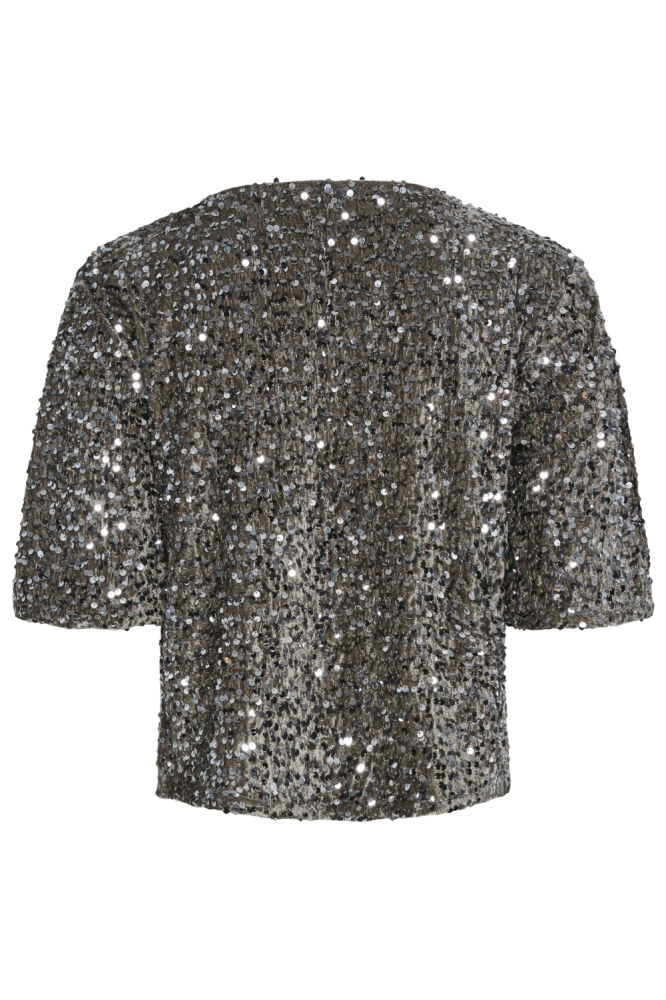 Pieces camel dames t-shirt | Vooraanzicht
