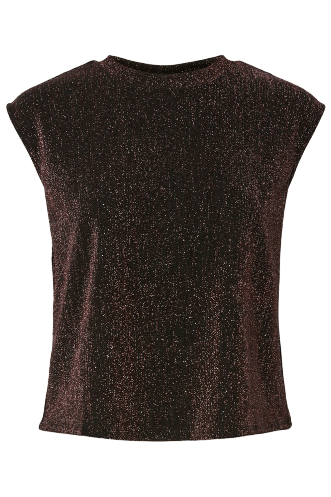 Pieces bruine dames top | Vooraanzicht