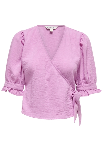 Only Blouse ONLEMMIA LIFE 2/4 TIE WRAP TOP PNT 15356207 CROCUS