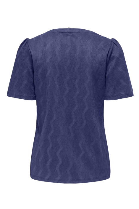 Only onldia s/s v-neck pleat top cs jrs