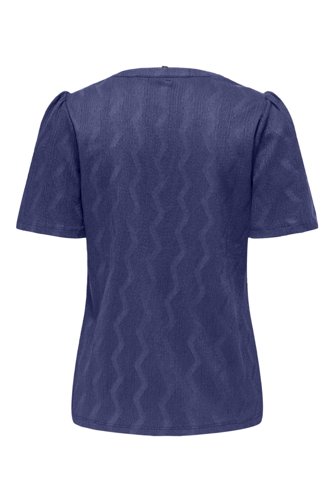 ONLDIA S/S V-NECK PLEAT TOP CS JRS 15333479 SKIPPER BLUE