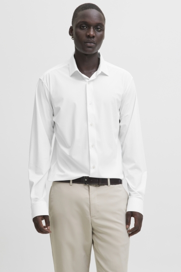 Jack & Jones JPRBLAACTIVE STRETCH LS SHIRT LN 12282199 WHITE