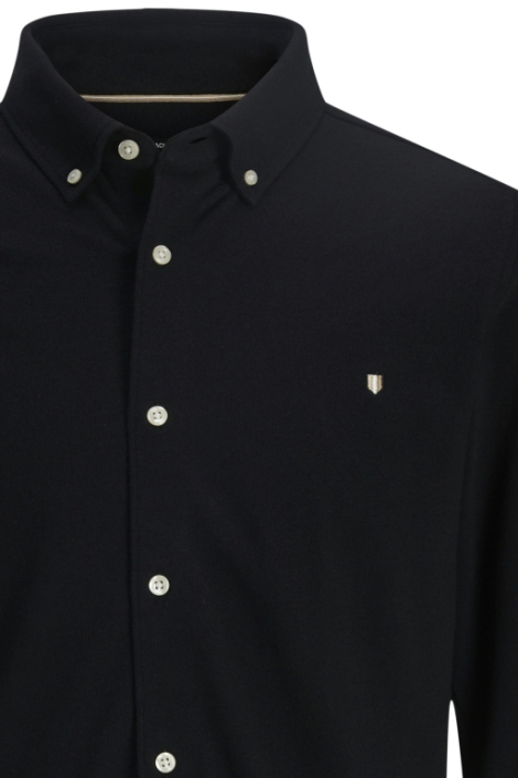 Jack & Jones zwarte heren overhemd | Close up
