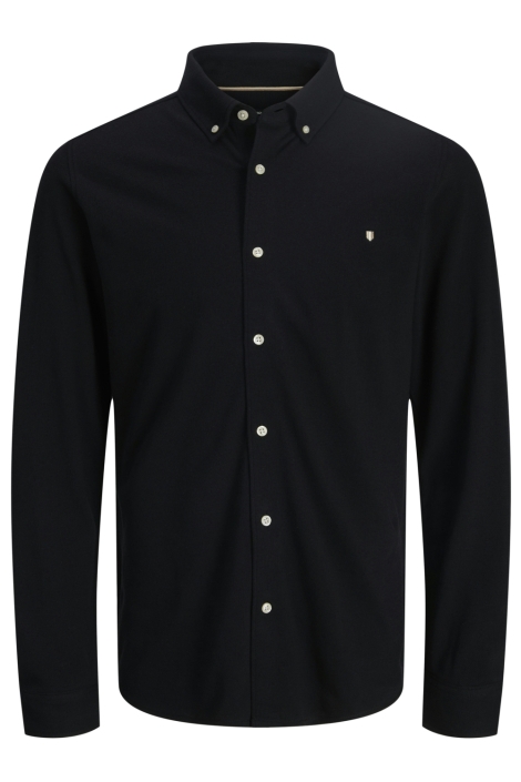 Jack & Jones zwarte heren overhemd | Vooraanzicht