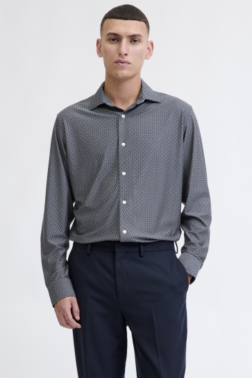 Jack & Jones JPRBLAACTIVE STRETCH LS SHIRT LN 12282199 SKY CAPTAIN/AOP