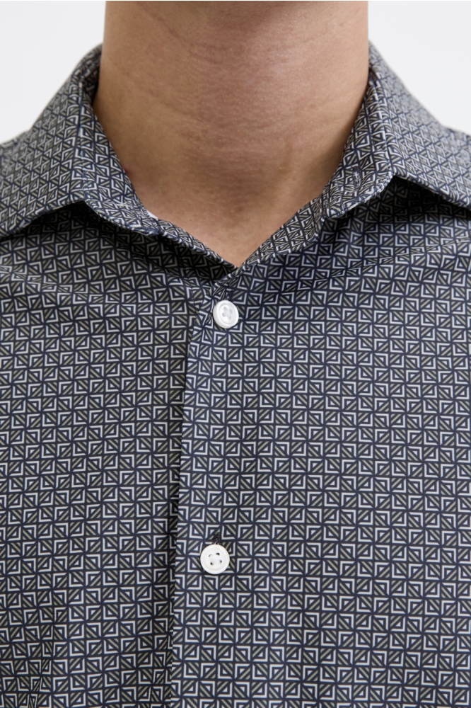 Jack & Jones blauwe heren overhemd | Close up