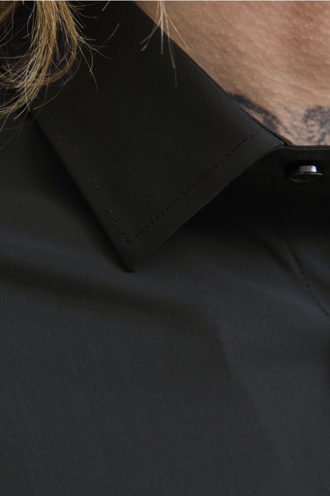 Jack & Jones zwarte heren overhemd | Kleurstaal
