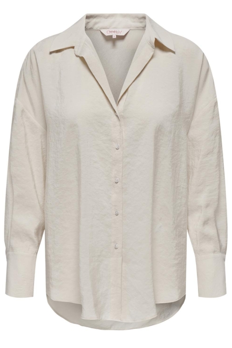 Only ecru dames blouse | Vooraanzicht