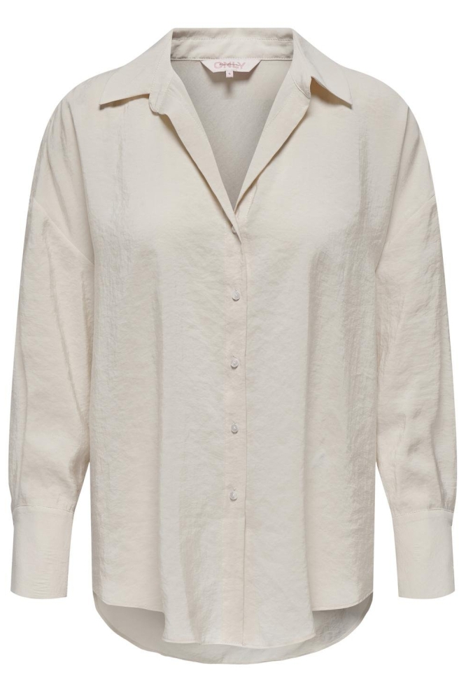 Only ecru dames blouse | Vooraanzicht