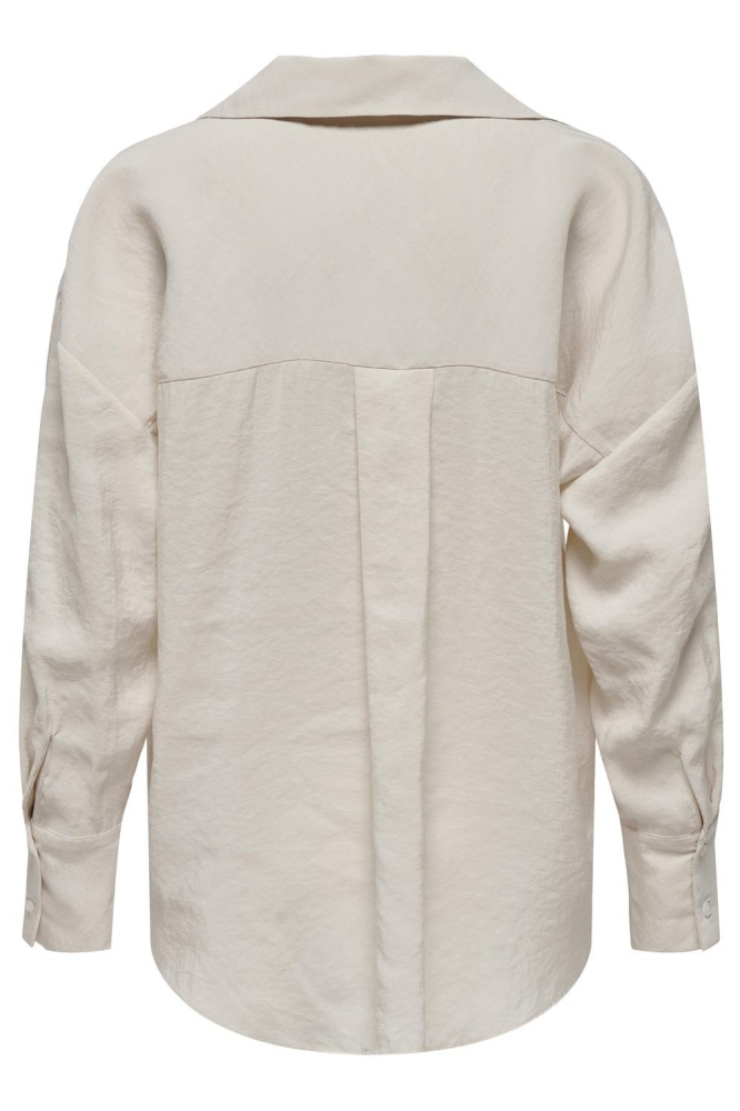 Only ecru dames blouse | Achteraanzicht