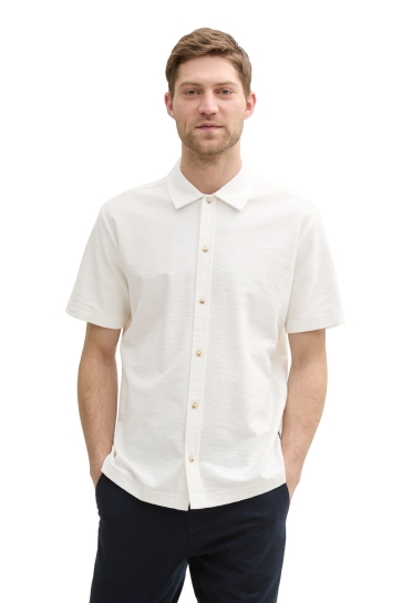 Tom Tailor Overhemd REGULAR FIT SHIRT MET KORTE MOUWEN IN JERSEY 1046878XX10 10332