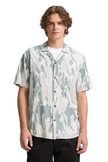 Tom Tailor Overhemd RELAXED VISCOSE KATOEN SHIRT 1046158XX12 38021