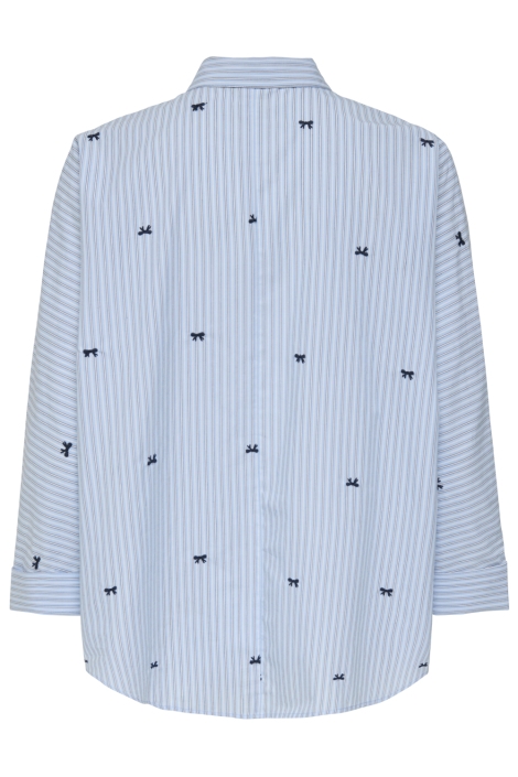 Only blauwe dames blouse | Achteraanzicht