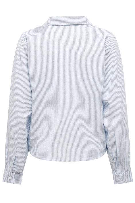 Only blauwe dames blouse | Achteraanzicht