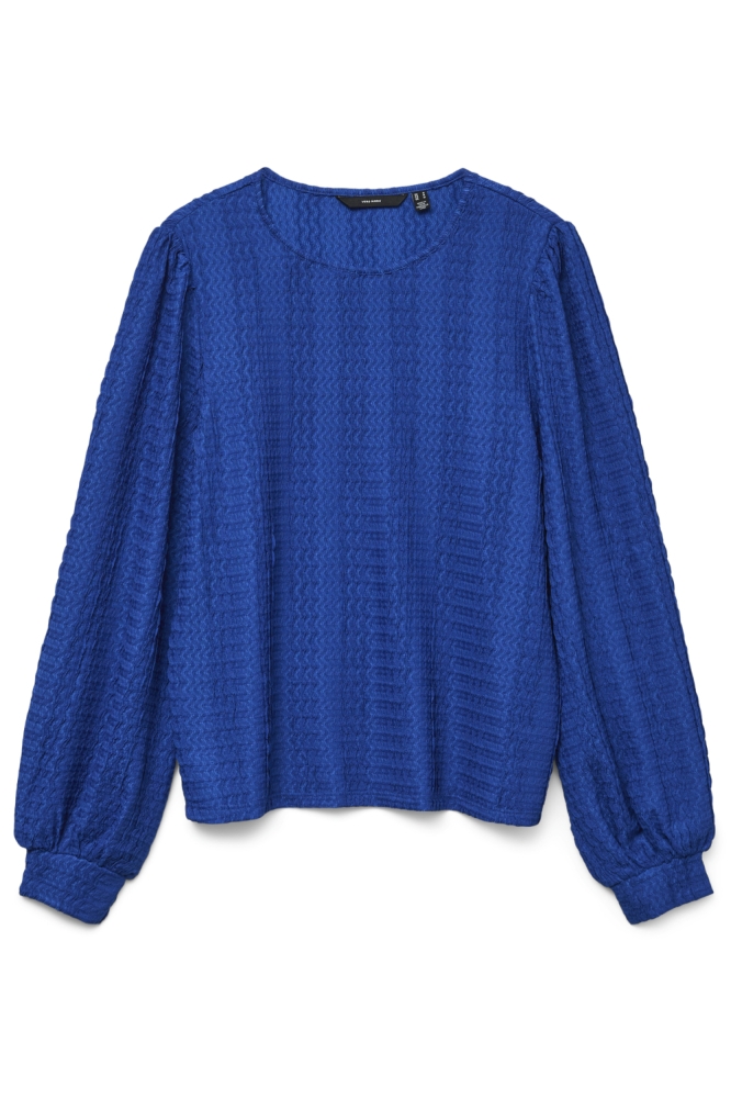 Vero Moda blauwe dames t-shirt | Vooraanzicht