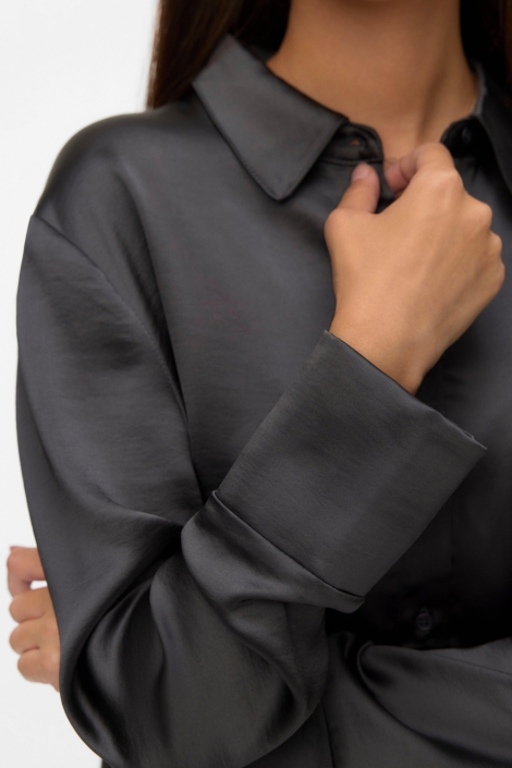 Vero Moda grijze dames blouse | Close up