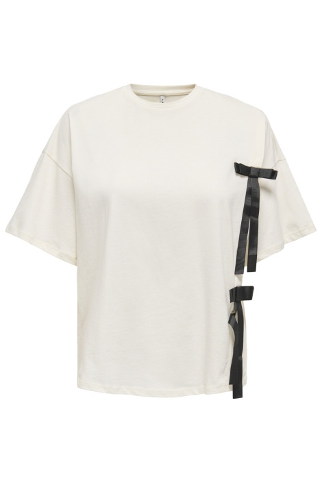 Only witte dames t-shirt | Vooraanzicht