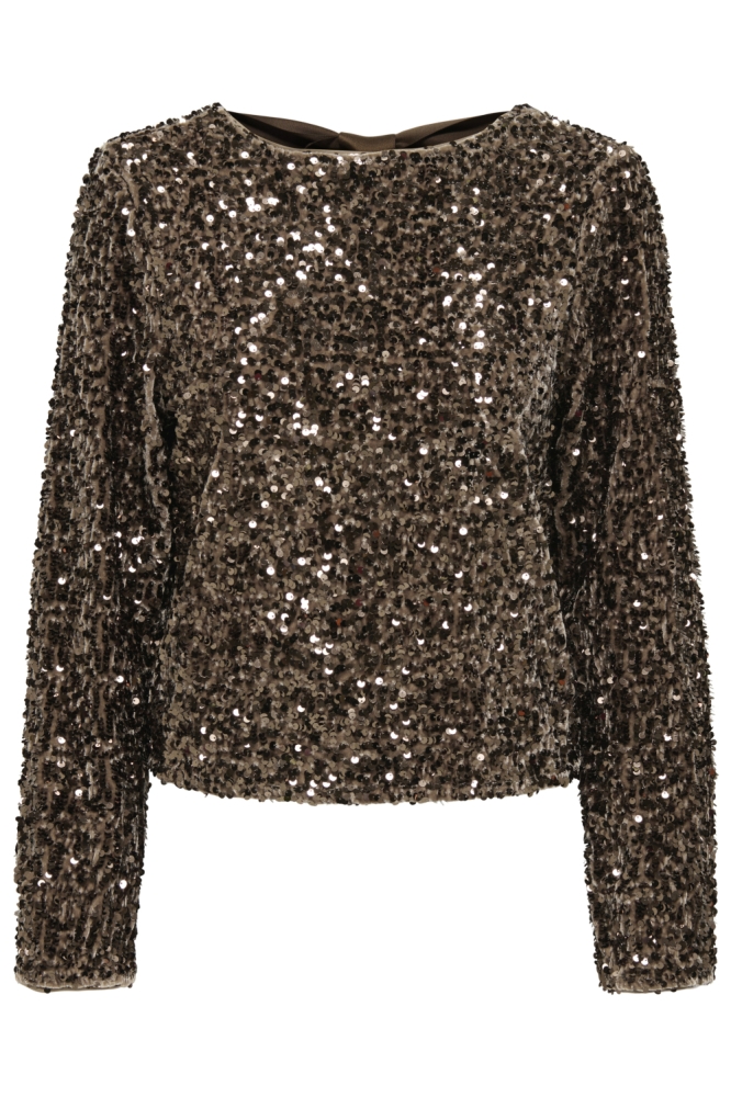 Only zand dames t-shirt | Vooraanzicht