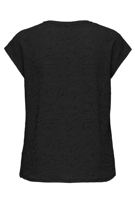 Only zwarte dames t-shirt | Achteraanzicht