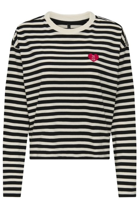 Only zwarte dames t-shirt | Vooraanzicht