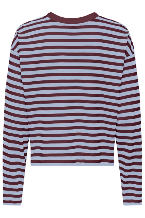 Only blauwe dames t-shirt | Achteraanzicht