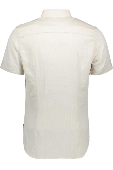 Tom Tailor beige heren overhemd | Achteraanzicht