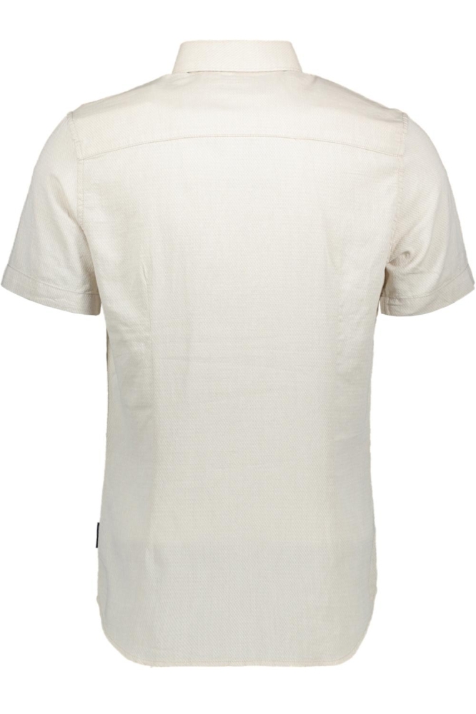 Tom Tailor beige heren overhemd | Achteraanzicht