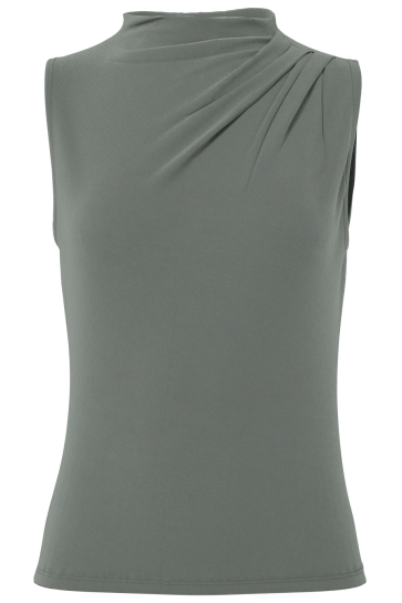 Pieces Top PCMADISON SL DRAPED TOP JRS NOOS BC 17151143 CASTOR GRAY