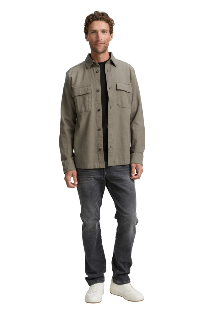 Tom Tailor groene heren overhemd | Model