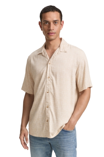 Tom Tailor Overhemd COMFORT FIT OVERHEMD MET KORTE MOUWEN IN HAWAII LOOK 1046091XX10 37935