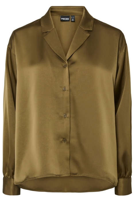 Pieces groene dames blouse | Vooraanzicht