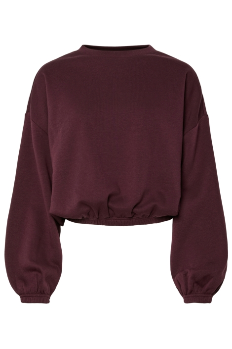 Pieces bordeaux dames sweater | Vooraanzicht