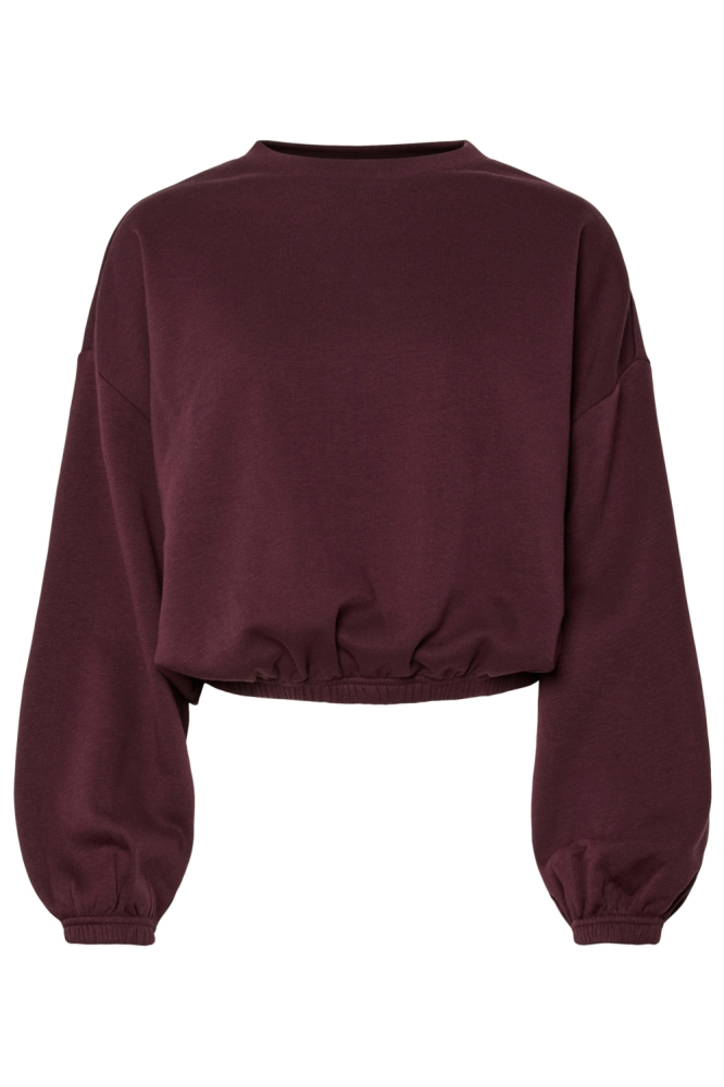 Pieces bordeaux dames sweater | Vooraanzicht