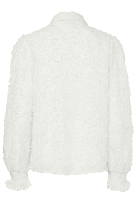 Pieces witte dames blouse | Achteraanzicht
