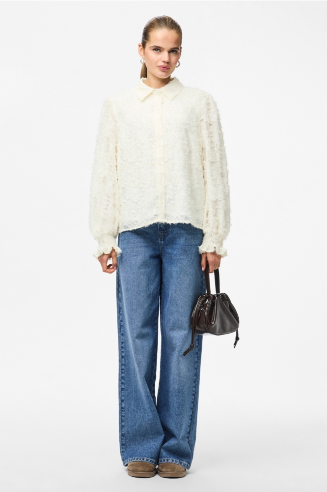 Pieces witte dames blouse | Model