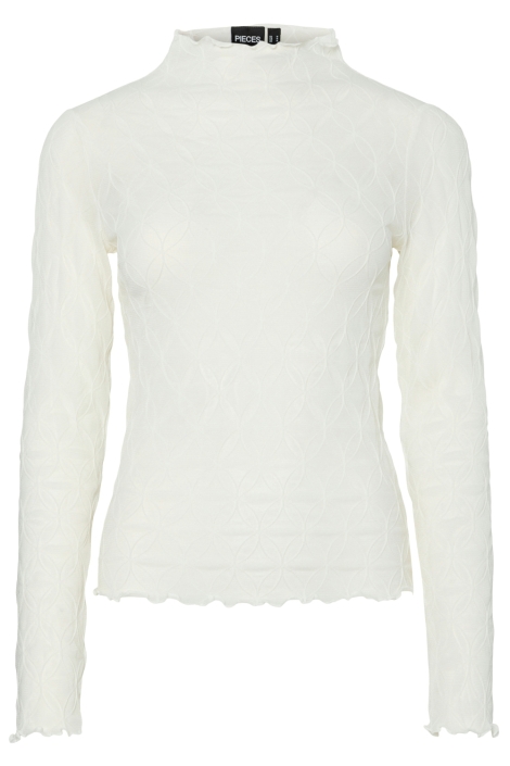 Pieces witte dames t-shirt | Vooraanzicht