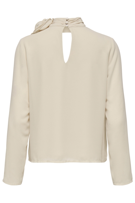 Jacqueline de Yong beige dames blouse | Achteraanzicht