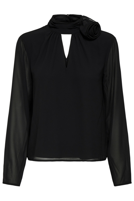 Jacqueline de Yong zwarte dames blouse | Vooraanzicht