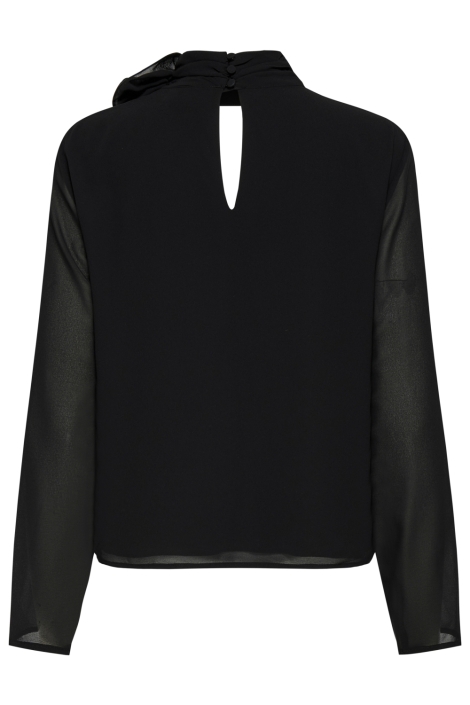 Jacqueline de Yong zwarte dames blouse | Achteraanzicht