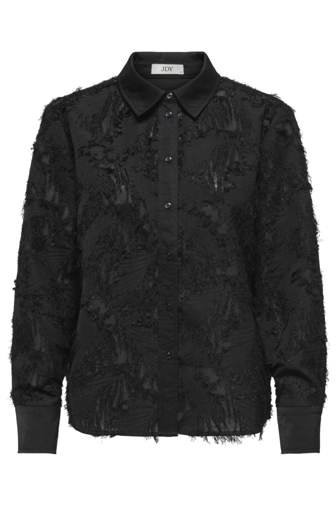 Jacqueline de Yong zwarte dames blouse | Vooraanzicht