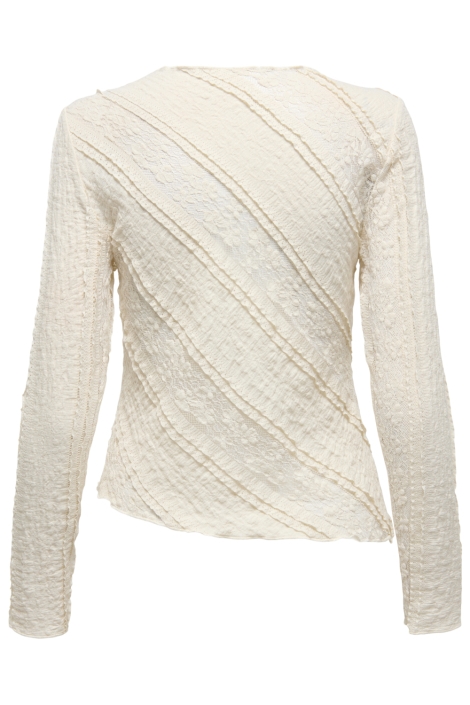 Only beige dames t-shirt | Achteraanzicht