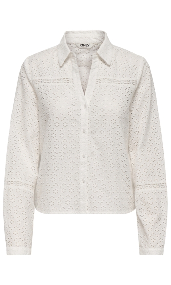 ONLANGUS L/S EMB SHIRT EX WVN 15368787 Bright White