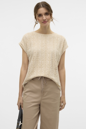 Vero Moda T-shirt VMMAYA AVA SS TOP JRS 10325017 Birch