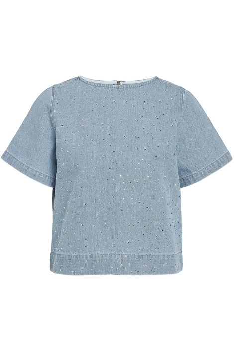 Noisy may blauwe dames t-shirt | Vooraanzicht