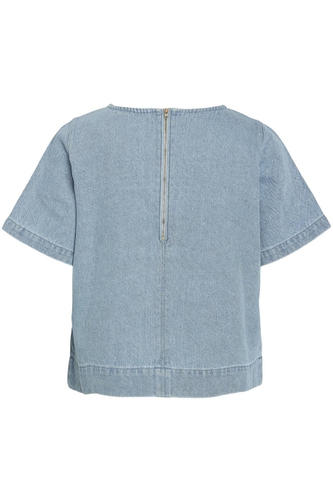 Noisy may blauwe dames t-shirt | Achteraanzicht