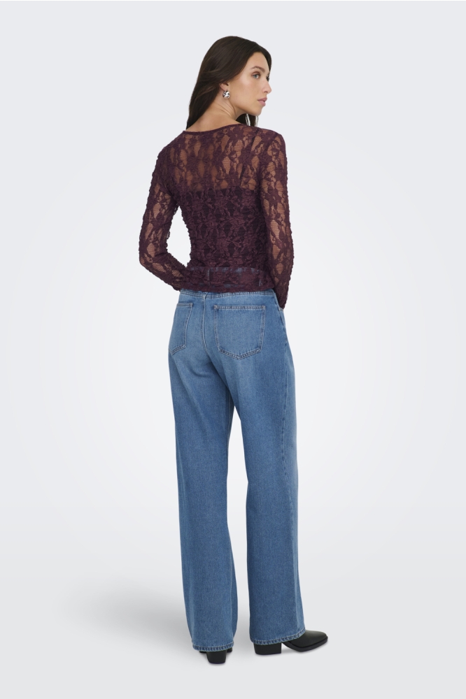 Only bordeaux dames t-shirt | Model