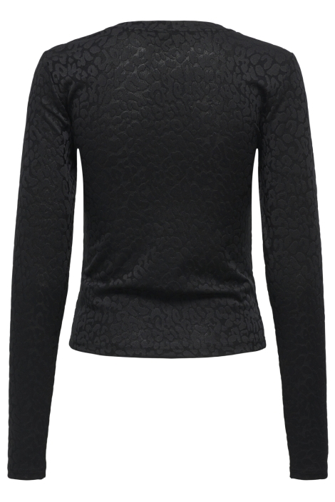 Only zwarte dames t-shirt | Achteraanzicht