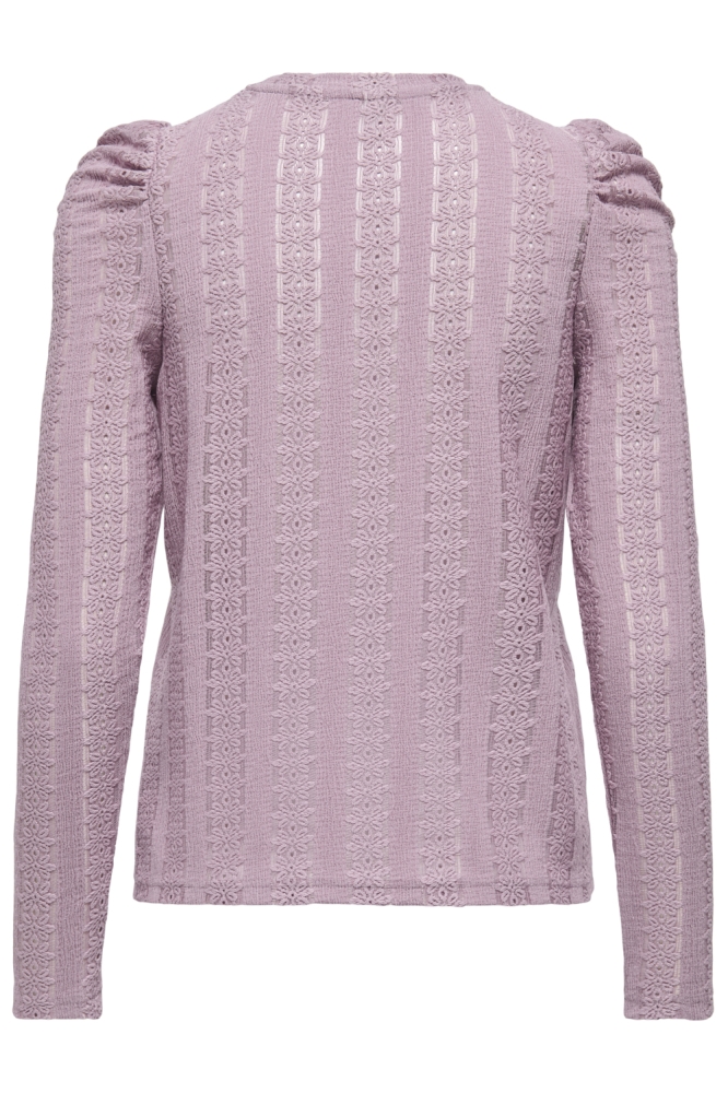 Only roze dames t-shirt | Achteraanzicht