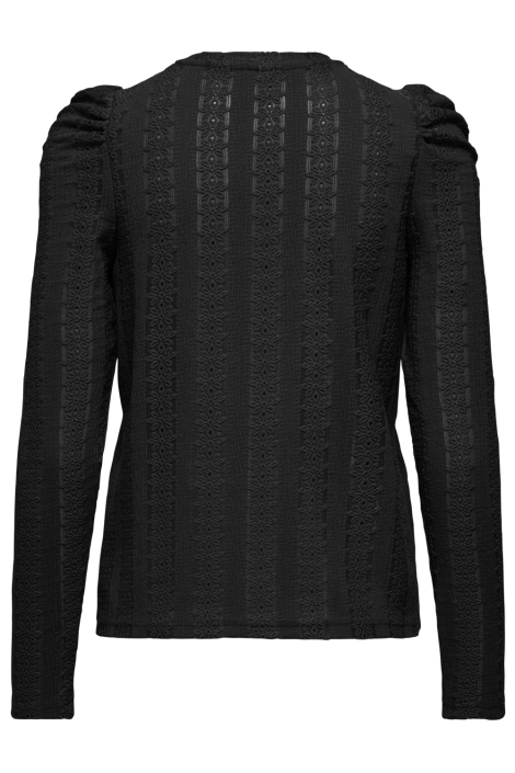 Only zwarte dames t-shirt | Achteraanzicht